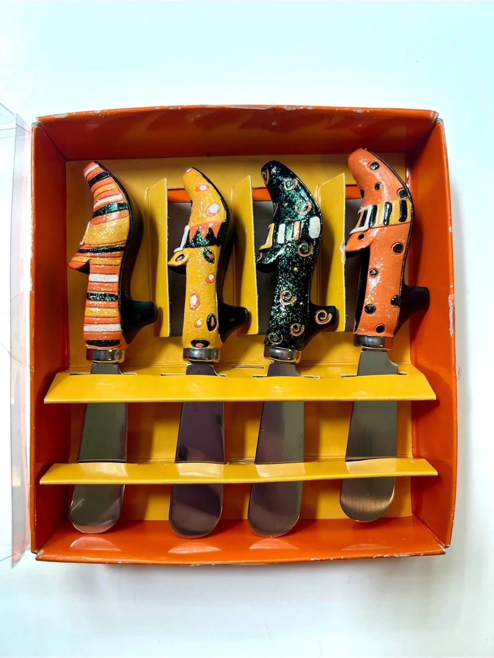 Halloween Witch Boots Cheese Spreaders Set